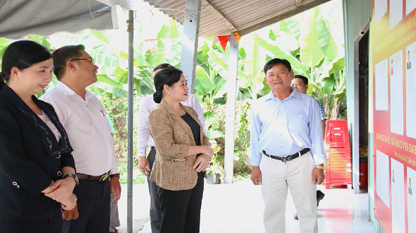 Lãnh đạo tỉnh kiểm tra công tác chuẩn bị bầu cử tại xã An Thạnh Thủy